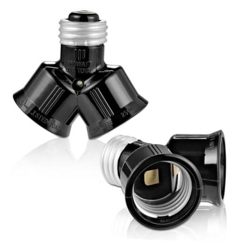 Double light socket - double,