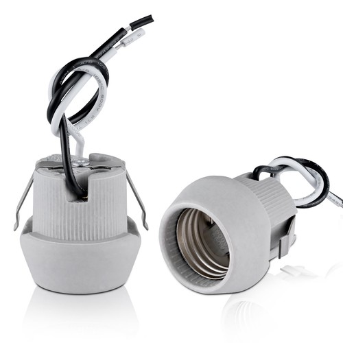 E26 porcelain keyless - porcelain,
