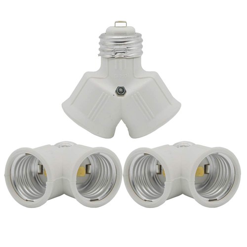 3pcs double light bulb - double, socket