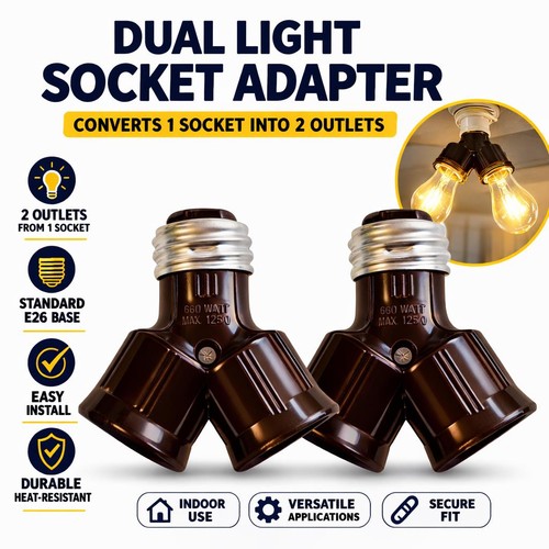 Pack dual light socket - 2,
