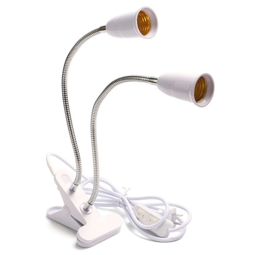 Double head clip e27 light - double,